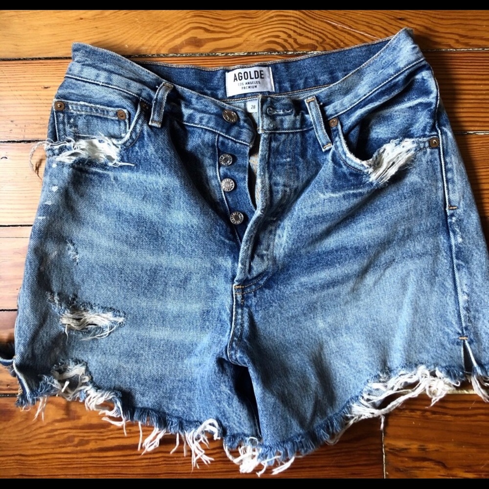 AGOLDE Dee Shorts : Ricochet Wash